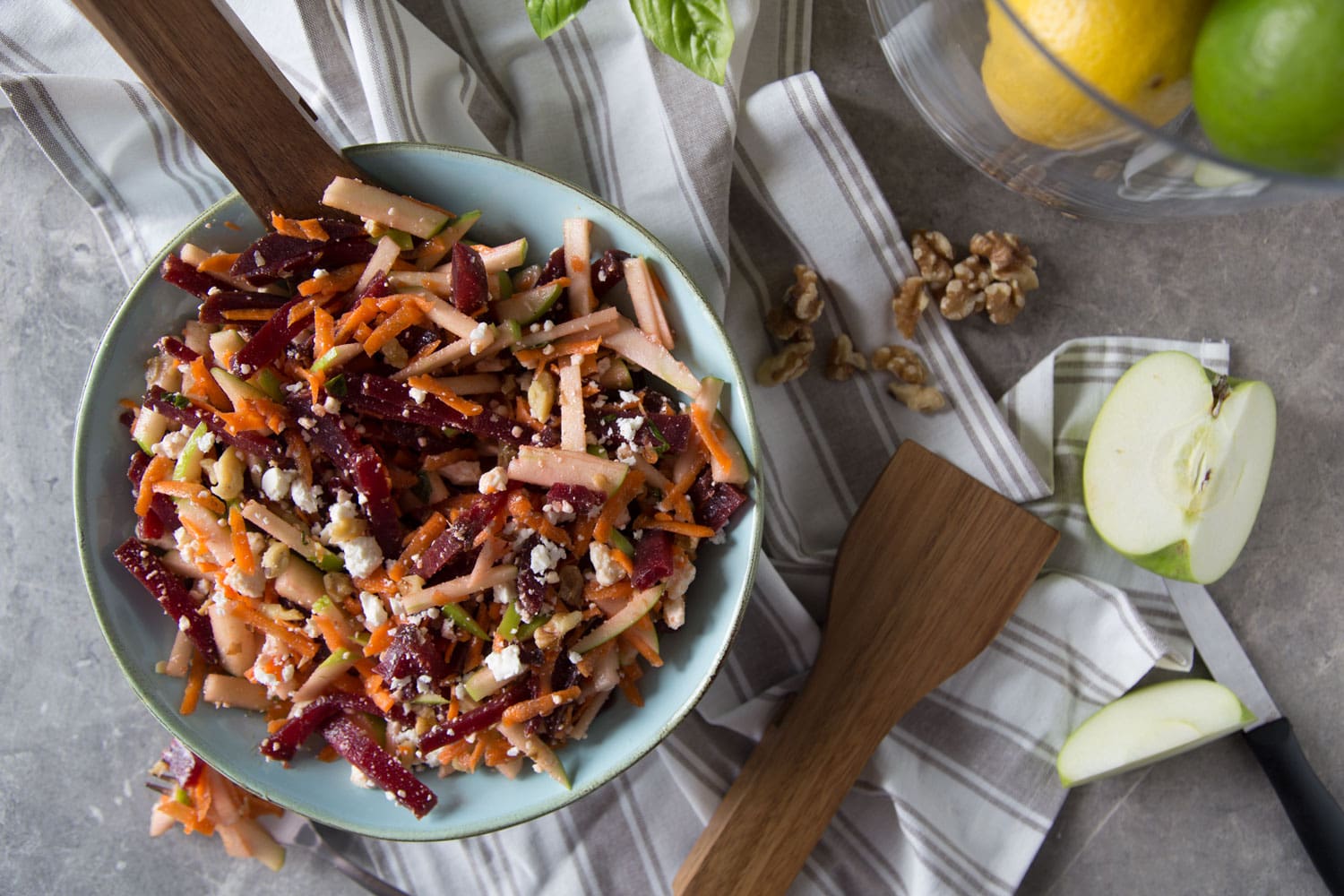 Salade De Betteraves Pommes Et Feta Cinq Fourchettes