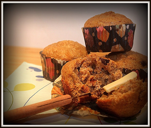 Muffins banane et chocolat "coup de pouce à la régularité" - Cinq Fourchettes