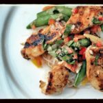 Poulet grillé et sa relish du jardin - Cinq Fourchettes