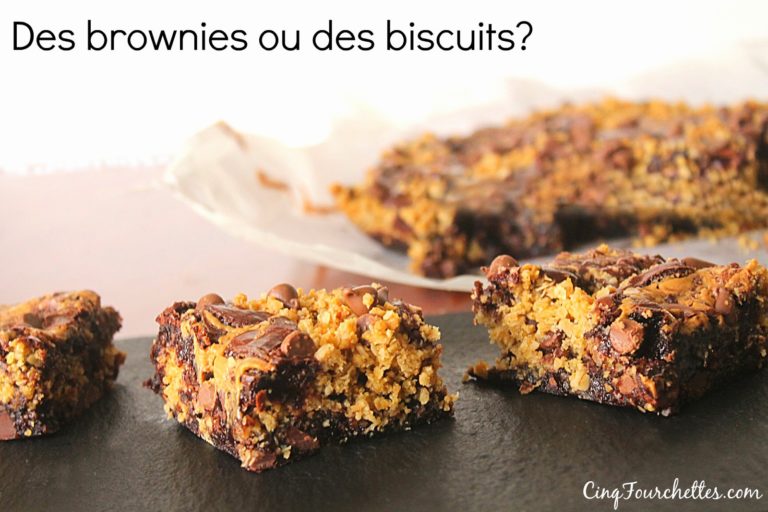 Des brownies aux... biscuits! - Cinq Fourchettes