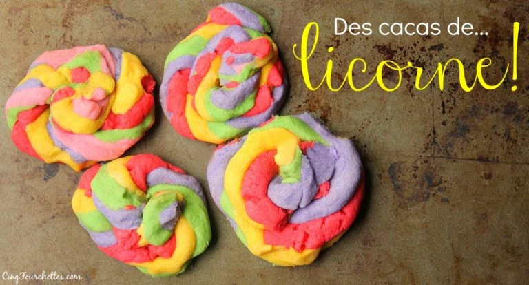 Des biscuits cacas de licorne pour dessert! - Cinq Fourchettes