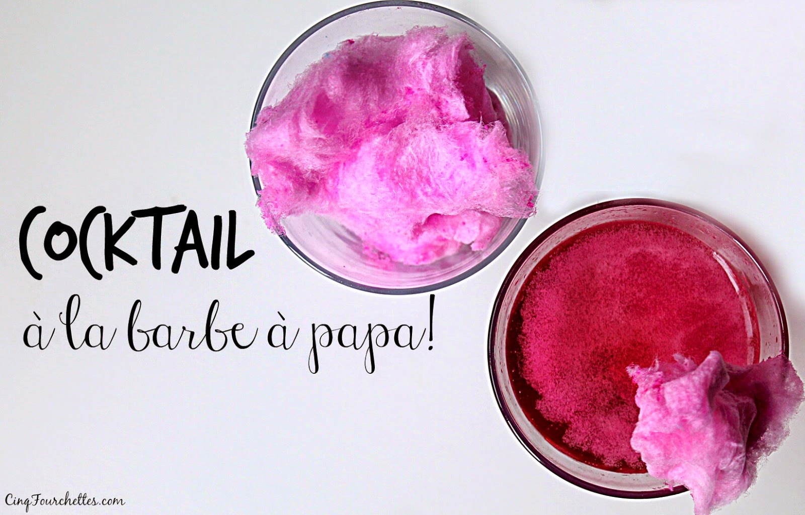Cocktail pour enfants (et les grands!) à la barbe à papa » Cinq Fourchettes