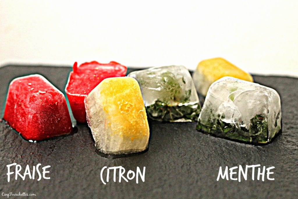 Glaçons aromatisés pour de l'eau moins plate! - Cinq Fourchettes