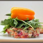 Tartare de truite qui nous rappelle l’été Cinq Fourchettes