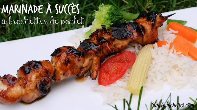 Marinades pour brochettes de poulet - Cinq Fourchettes