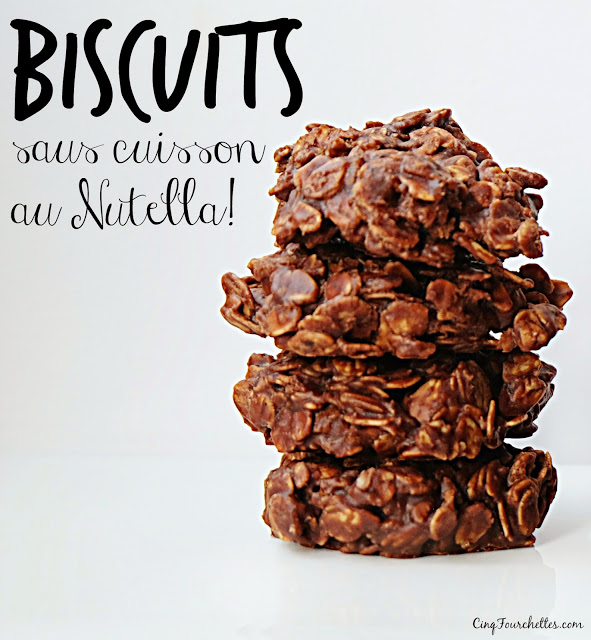 biscuits sans cuisson au Nutella