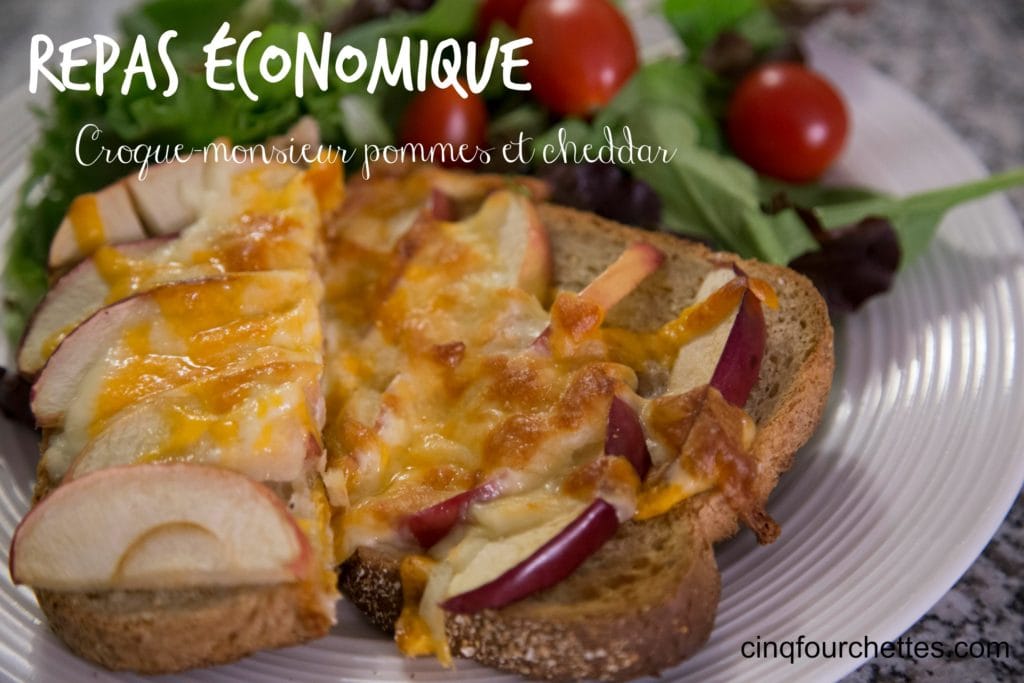 Repas économique et rapide : Croque-Monsieur aux pommes cheddar / Cinq Fourchettes