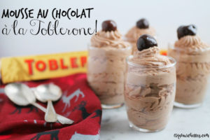 Mousse au chocolat Toblerone - 4 ingrédients! Cinq Fourchettes