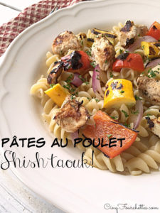 Salade de pâtes Shish taouk - Cinq Fourchettes