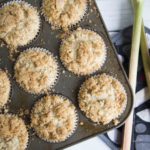 Muffin Rhubarbe Lime Coco / Cinq Fourchettes