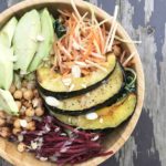 Salade tiède à la courge et aux pois chiches #Végé / Cinq Fourchettes