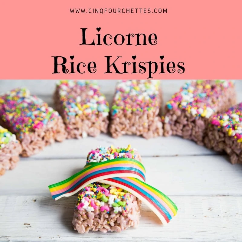 Carré Rice Krispies Licorne / Cinq Fourchettes