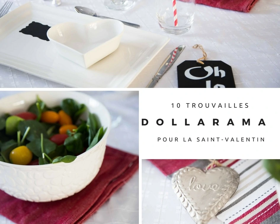 10 trouvailles chics Dollarama pour votre table de la Saint-Valentin
