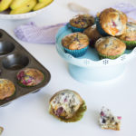 Wow ! Muffins aux fruits ( framboises, fraises et mangues) /Cinq Fourchettes