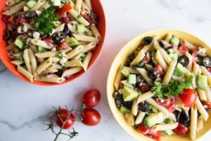 Salade de pâtes à la méditerranéenne Cinq Fourchettes
