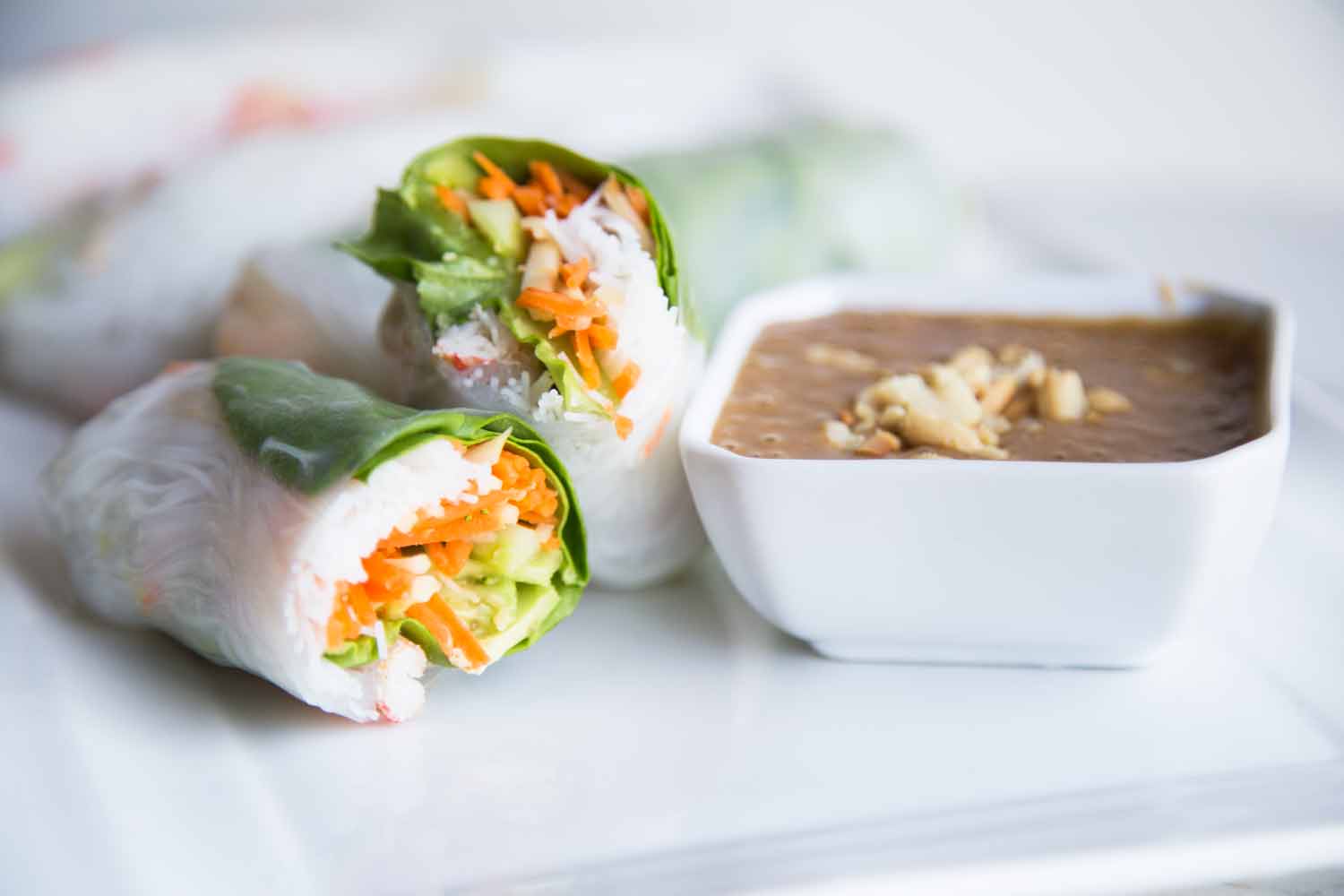 Rouleaux printaniers au crabe et crevettes Cinq Fourchettes