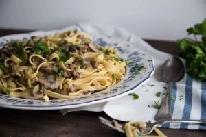One Pot Pasta Bœuf Stroganoff Cinq Fourchettes