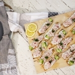 Tartine crémeuse aux crevettes Cinq Fourchettes
