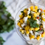 ceviche mangue pétoncles frais recette cinq fourchettes