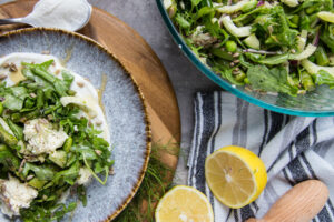 salade de légumes verts asperges mozzarella recette recipe green salad fresh Cinq Fourchettes