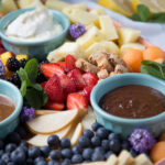 plateau trois trempettes fruits fruit 3 dip Cinq Fourchettes recipe