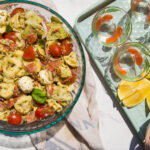 Salade tortellinis salad bocconcini chorizo recette recipe Cinq Fourchettes