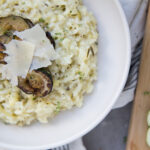 risotto aux courgettes zucchinis recette recipe Cinq fourchettes