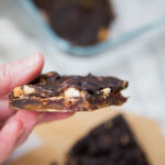 barre aux dattes chocolat et arachides recette recipe date chocolate peanuts Cinq Fourchettes