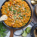 Casserole nutritive aux pois chiches et arachides recette recipe chickpeas peanuts Cinq Fourchettes