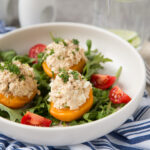 pêches au thon recette recipe tuna peach Cinq Fourchettes
