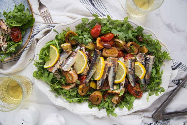 salade sardines poireaux tomates salad recette recipe Cinq Fourchettes