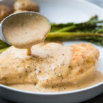 poulet en sauce crémeuse recette Cinq Fourchettes creamy sauce chicken easy facile