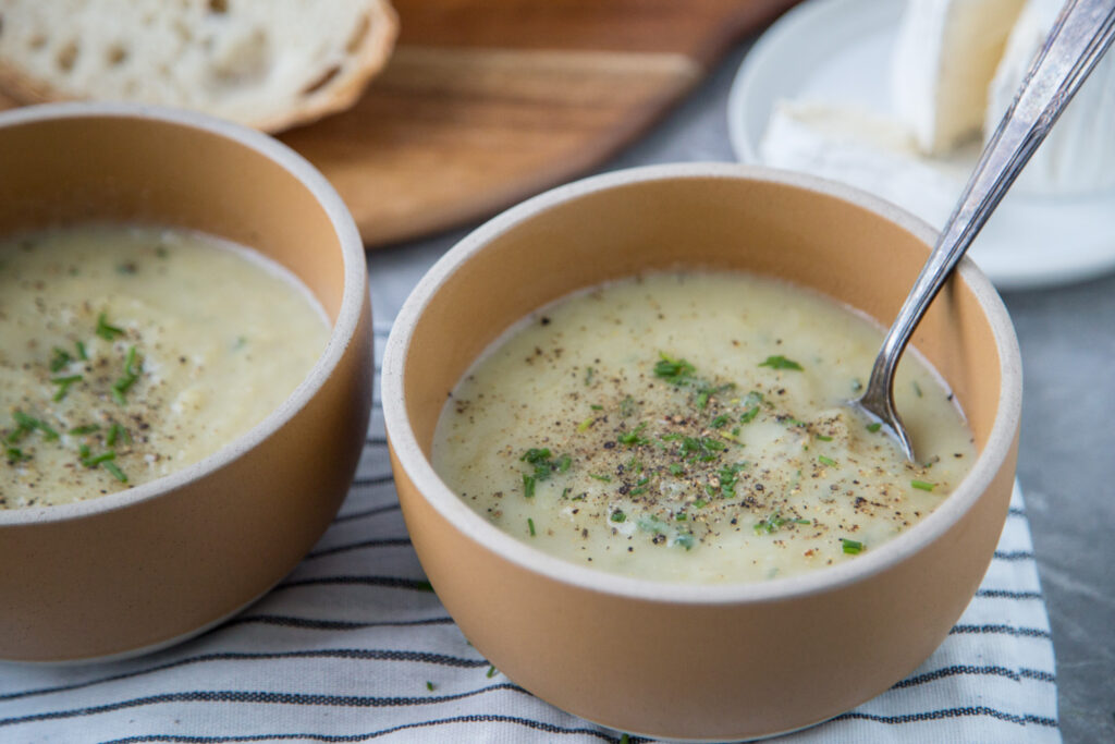 crème de céleri celery cream soupe soup recette recipe Cinq Fourchettes