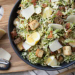 salade de choux de Bruxelles brussel sprout salad ceasar césar recette recipe Cinq Fourchettes