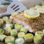 saumon en croûte poireau sauce aneth leek dill salmon cinq fourchettes recette recipe