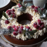 couronne noel red velvet cinq fourchettes recette recipe cake
