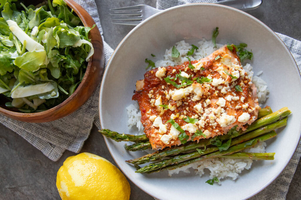 truite poisson feta 30 minutes et moins, recette Cinq Fourchettes