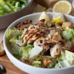 salade césar au poulet crouton maison air fryer cinq fourchettes recettes