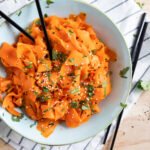 salade de ruban de carrote à l'asiatique bol repas facile légumes recette Cinq Fourchettes