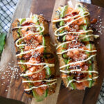 sushi hot dog tendance trend saumon riz goberge crabe avocat concombre recette cinq fourchettes