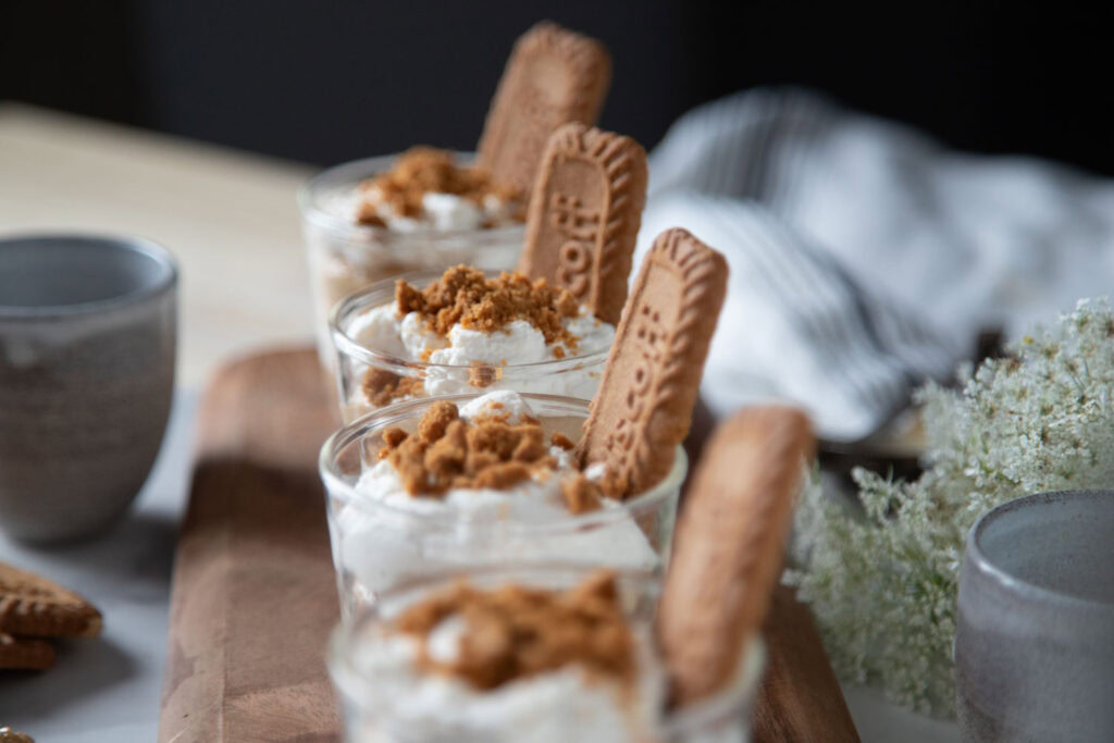 verrine gateau au fromage sans cuisson biscoff cinq fourchettes