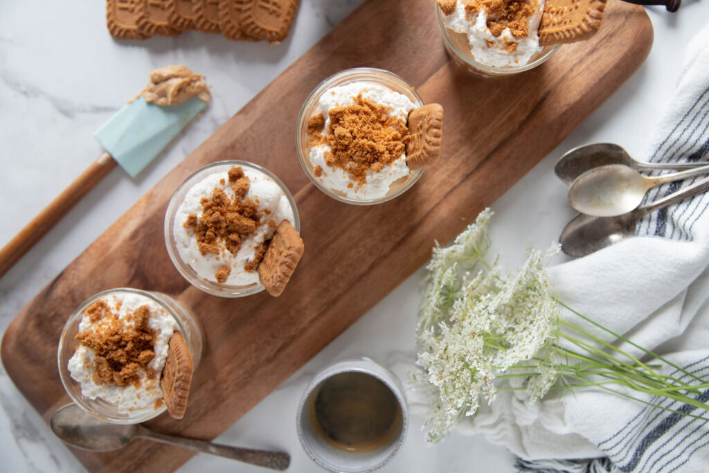 verrine gateau au fromage sans cuisson biscoff cinq fourchettes