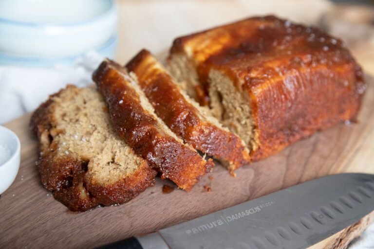 pain aux bananes et caramel salé